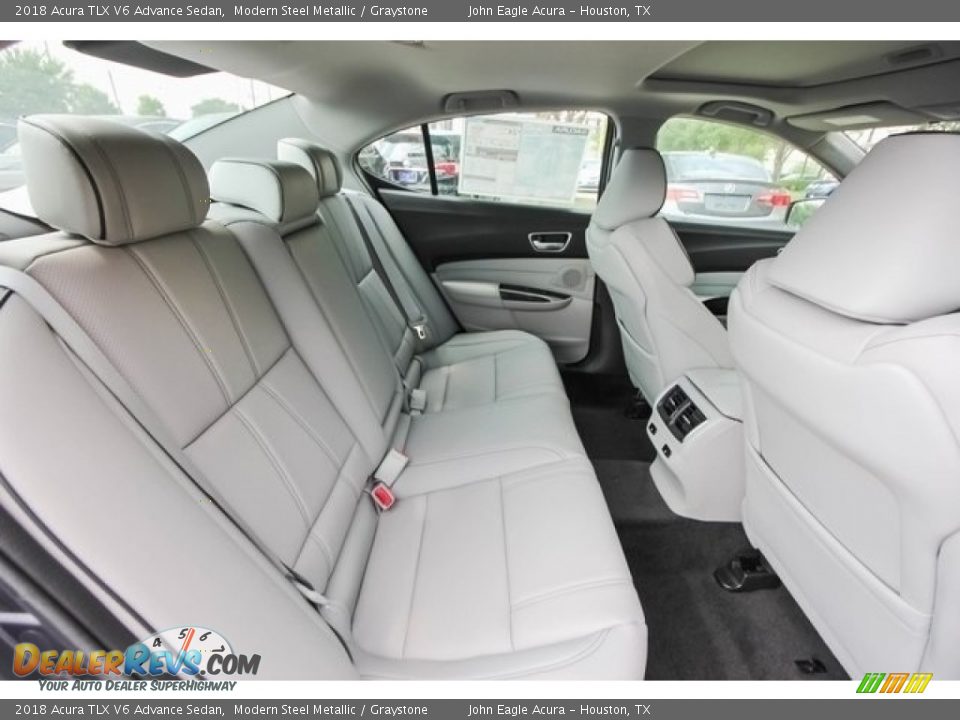 Rear Seat of 2018 Acura TLX V6 Advance Sedan Photo #20