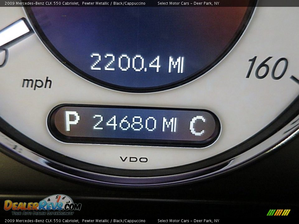 2009 Mercedes-Benz CLK 550 Cabriolet Pewter Metallic / Black/Cappuccino Photo #30