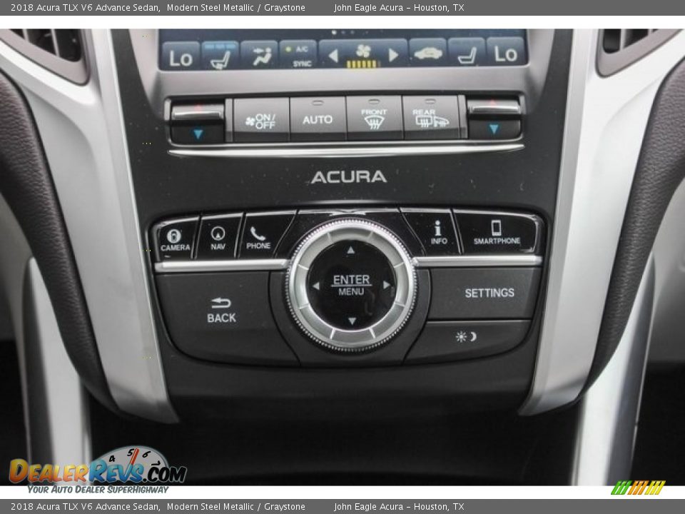 2018 Acura TLX V6 Advance Sedan Modern Steel Metallic / Graystone Photo #30