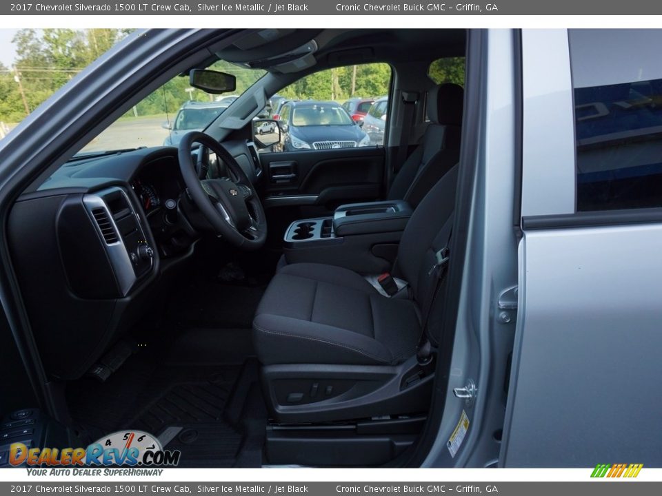 2017 Chevrolet Silverado 1500 LT Crew Cab Silver Ice Metallic / Jet Black Photo #9