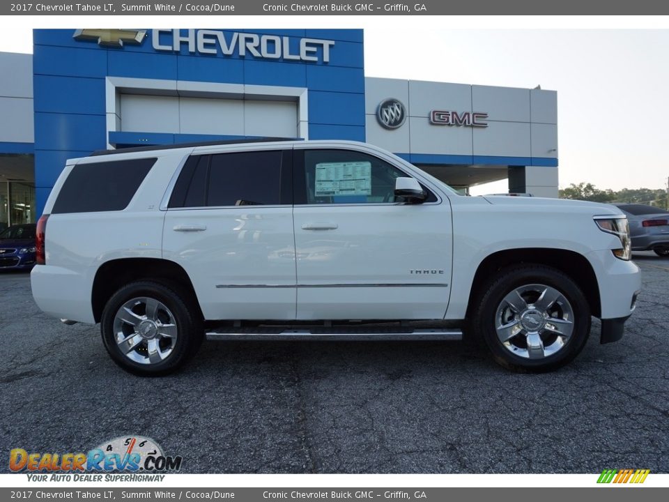 2017 Chevrolet Tahoe LT Summit White / Cocoa/Dune Photo #8