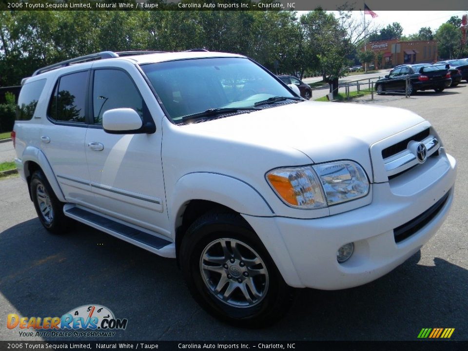 2006 Toyota Sequoia Limited Natural White / Taupe Photo #3