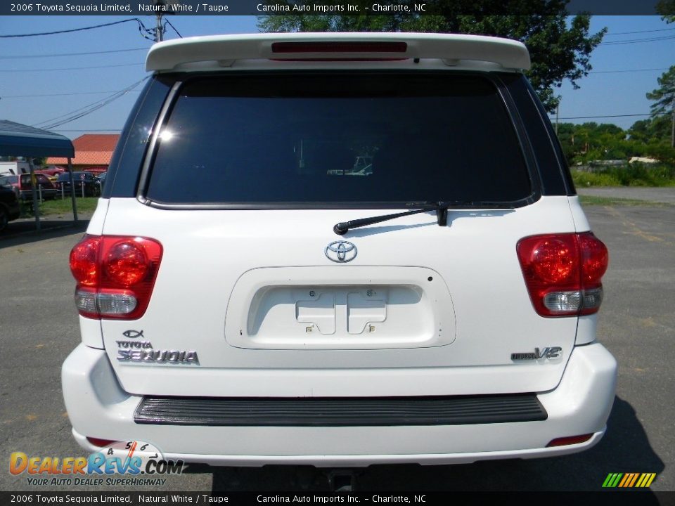 2006 Toyota Sequoia Limited Natural White / Taupe Photo #9