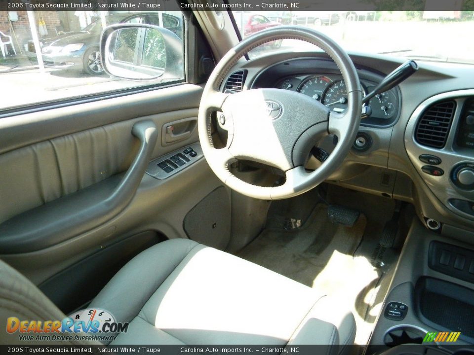 2006 Toyota Sequoia Limited Natural White / Taupe Photo #12