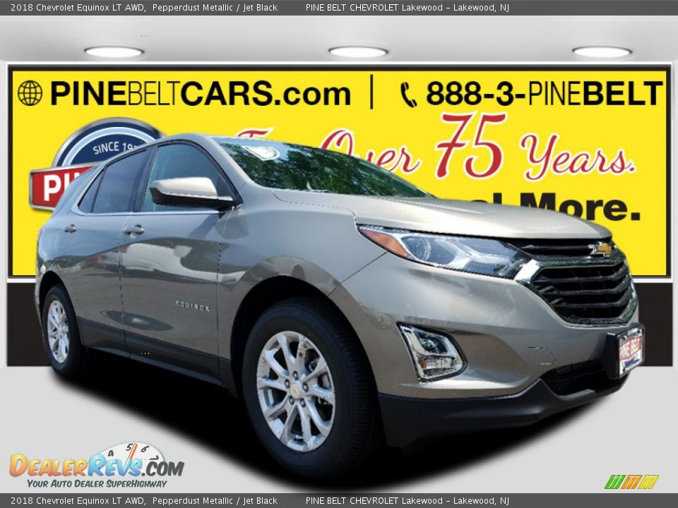 2018 Chevrolet Equinox LT AWD Pepperdust Metallic / Jet Black Photo #1