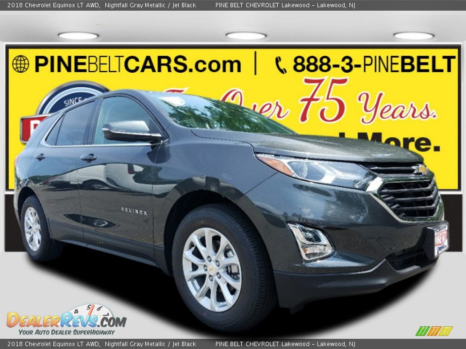 2018 Chevrolet Equinox LT AWD Nightfall Gray Metallic / Jet Black Photo #1