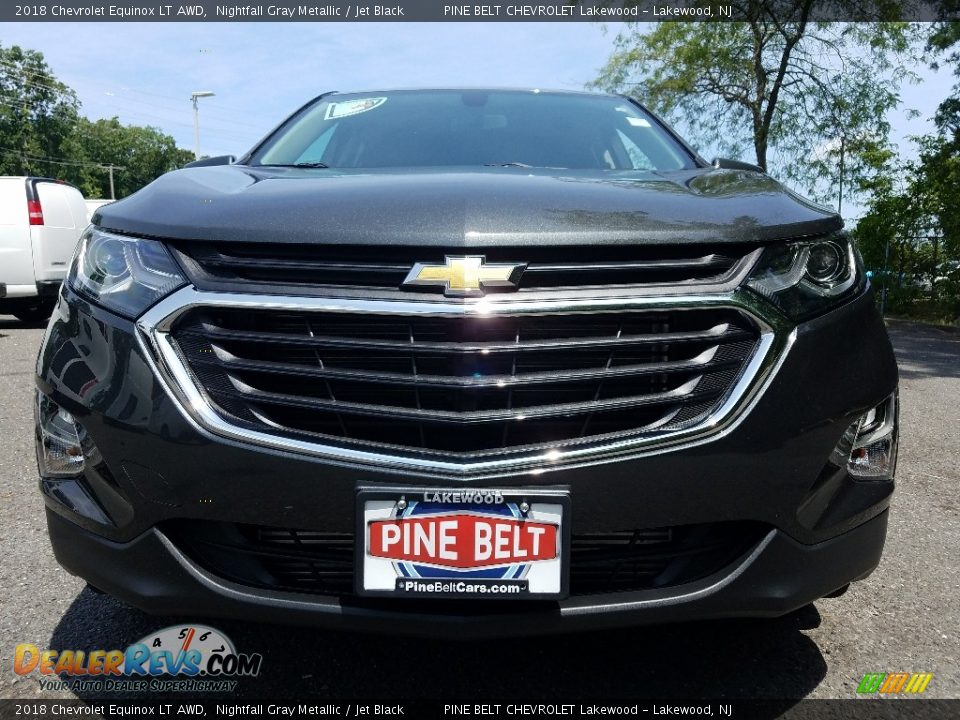 2018 Chevrolet Equinox LT AWD Nightfall Gray Metallic / Jet Black Photo #2