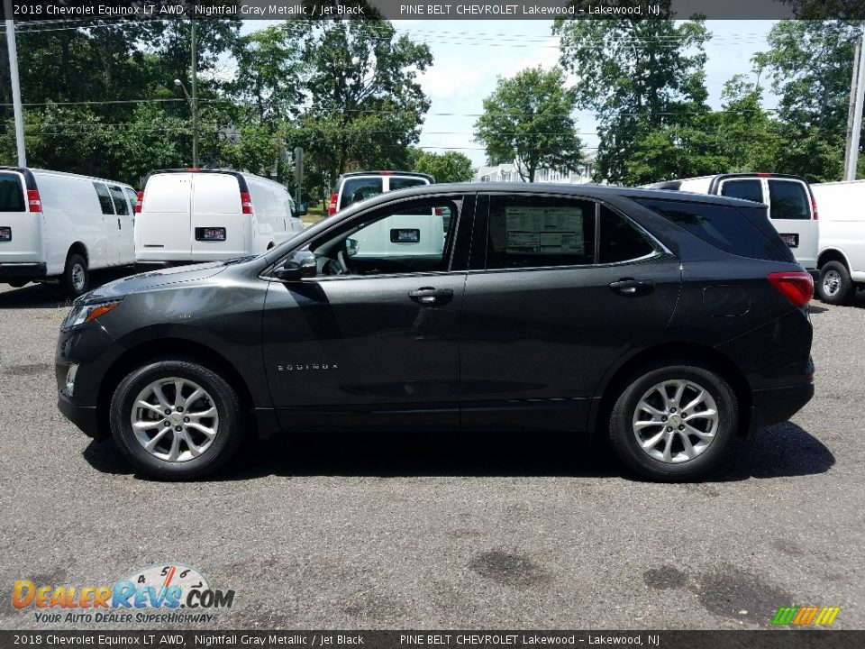 2018 Chevrolet Equinox LT AWD Nightfall Gray Metallic / Jet Black Photo #3