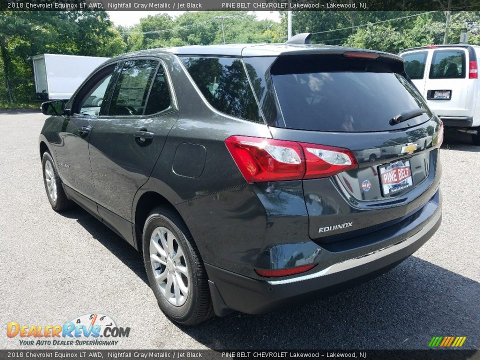 2018 Chevrolet Equinox LT AWD Nightfall Gray Metallic / Jet Black Photo #4