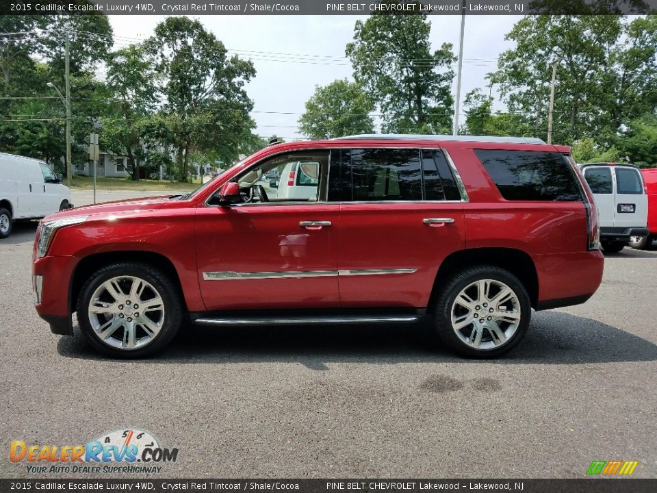 2015 Cadillac Escalade Luxury 4WD Crystal Red Tintcoat / Shale/Cocoa Photo #4