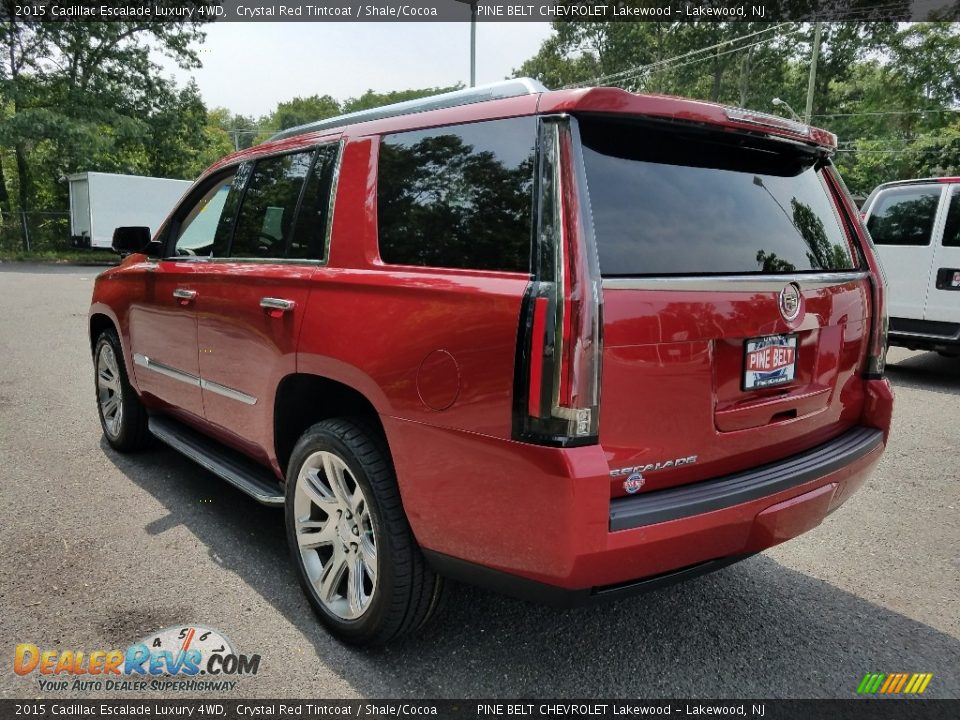 2015 Cadillac Escalade Luxury 4WD Crystal Red Tintcoat / Shale/Cocoa Photo #5