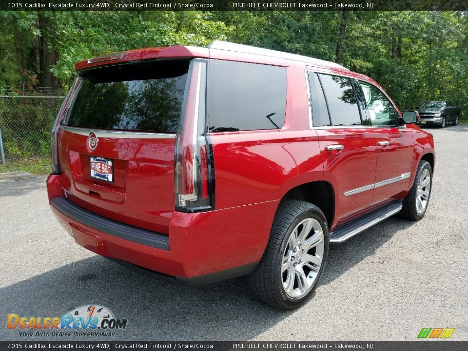 2015 Cadillac Escalade Luxury 4WD Crystal Red Tintcoat / Shale/Cocoa Photo #7