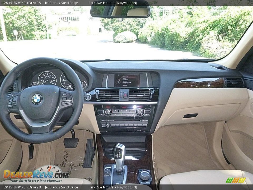 2015 BMW X3 xDrive28i Jet Black / Sand Beige Photo #29