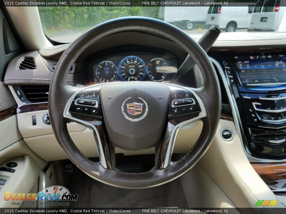 2015 Cadillac Escalade Luxury 4WD Crystal Red Tintcoat / Shale/Cocoa Photo #16