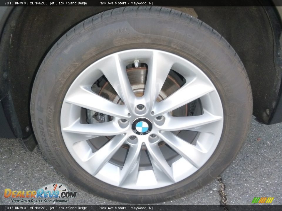 2015 BMW X3 xDrive28i Jet Black / Sand Beige Photo #35