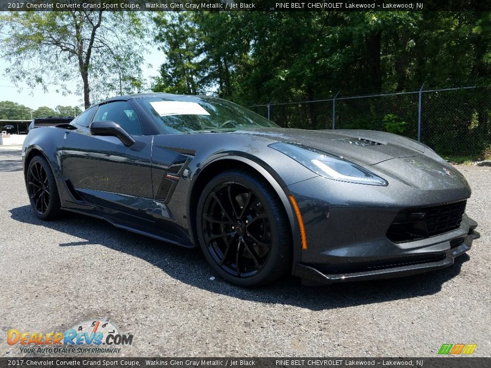 2017 Chevrolet Corvette Grand Sport Coupe Watkins Glen Gray Metallic / Jet Black Photo #1