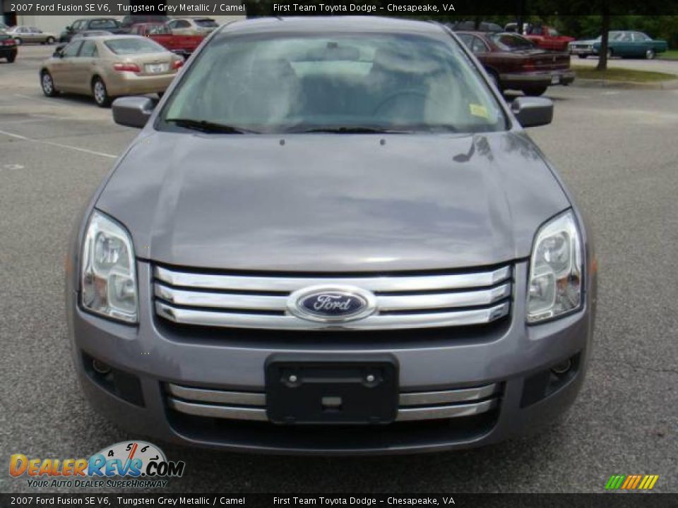 2007 Ford Fusion SE V6 Tungsten Grey Metallic / Camel Photo #7