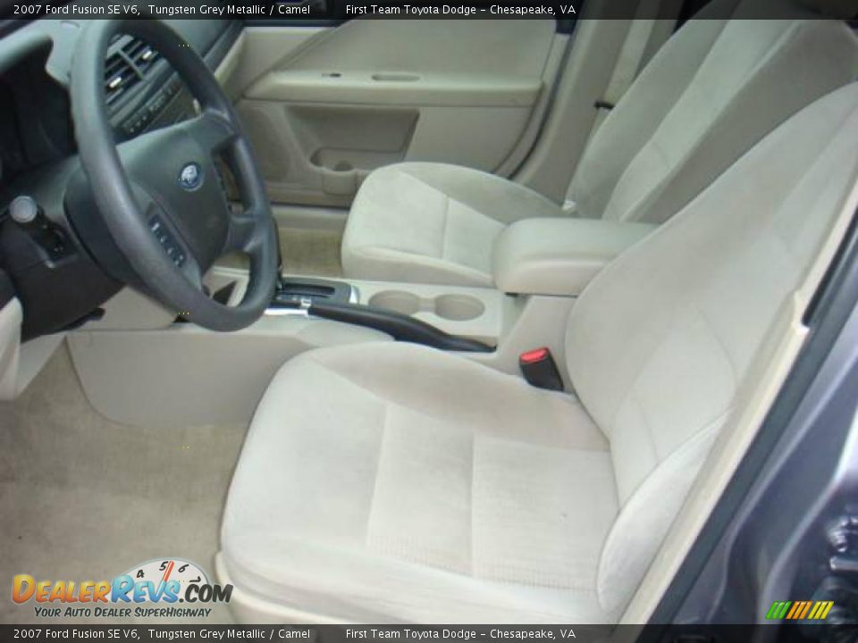2007 Ford Fusion SE V6 Tungsten Grey Metallic / Camel Photo #8