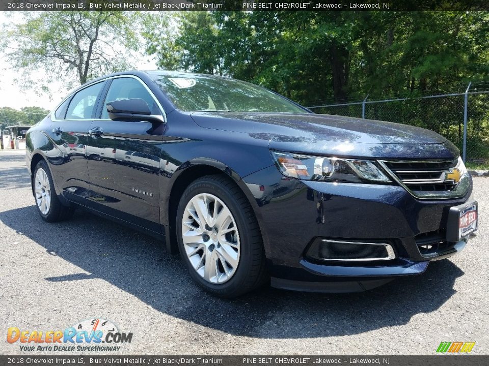 2018 Chevrolet Impala LS Blue Velvet Metallic / Jet Black/Dark Titanium Photo #1