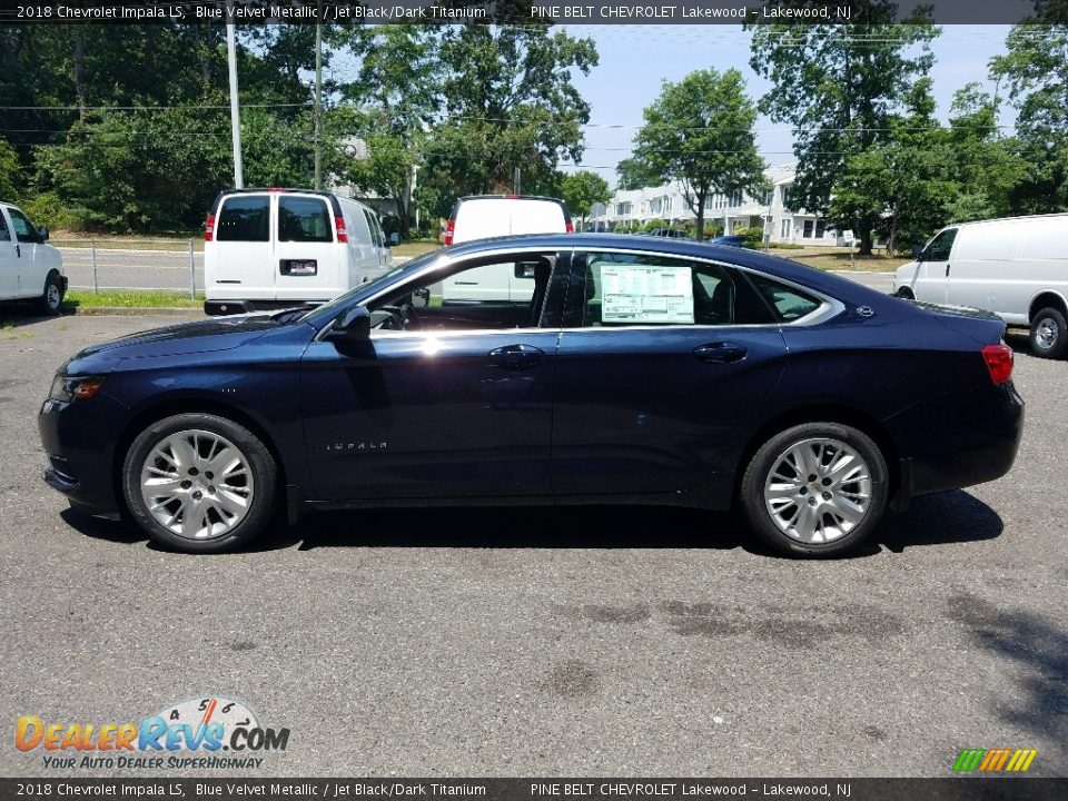 2018 Chevrolet Impala LS Blue Velvet Metallic / Jet Black/Dark Titanium Photo #3
