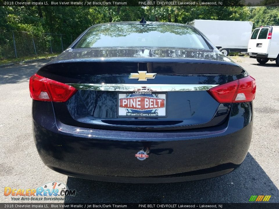 2018 Chevrolet Impala LS Blue Velvet Metallic / Jet Black/Dark Titanium Photo #5