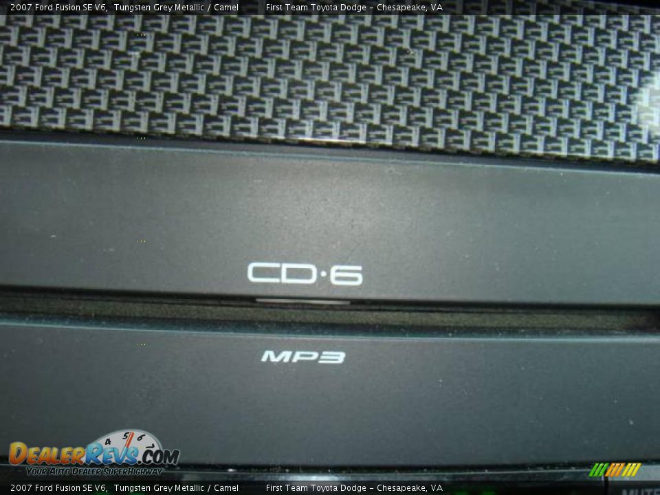 2007 Ford Fusion SE V6 Tungsten Grey Metallic / Camel Photo #12