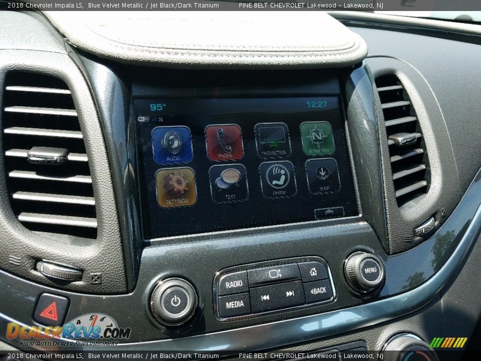 2018 Chevrolet Impala LS Blue Velvet Metallic / Jet Black/Dark Titanium Photo #10