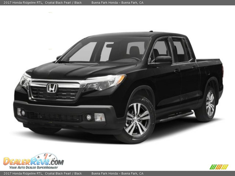 2017 Honda Ridgeline RTL Crystal Black Pearl / Black Photo #19