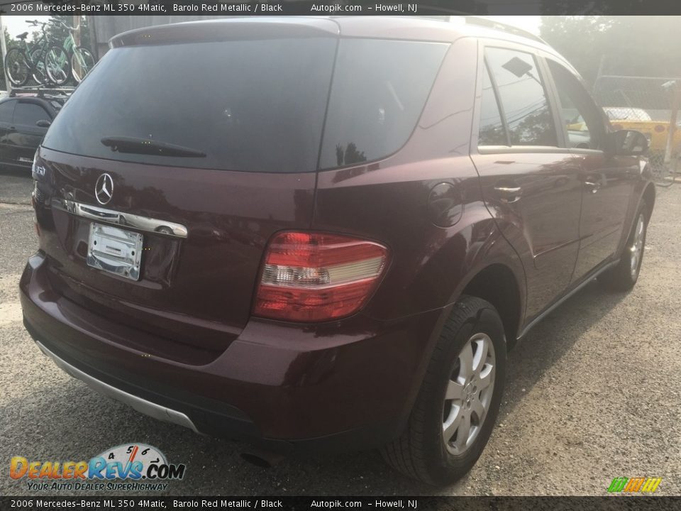 2006 Mercedes-Benz ML 350 4Matic Barolo Red Metallic / Black Photo #5