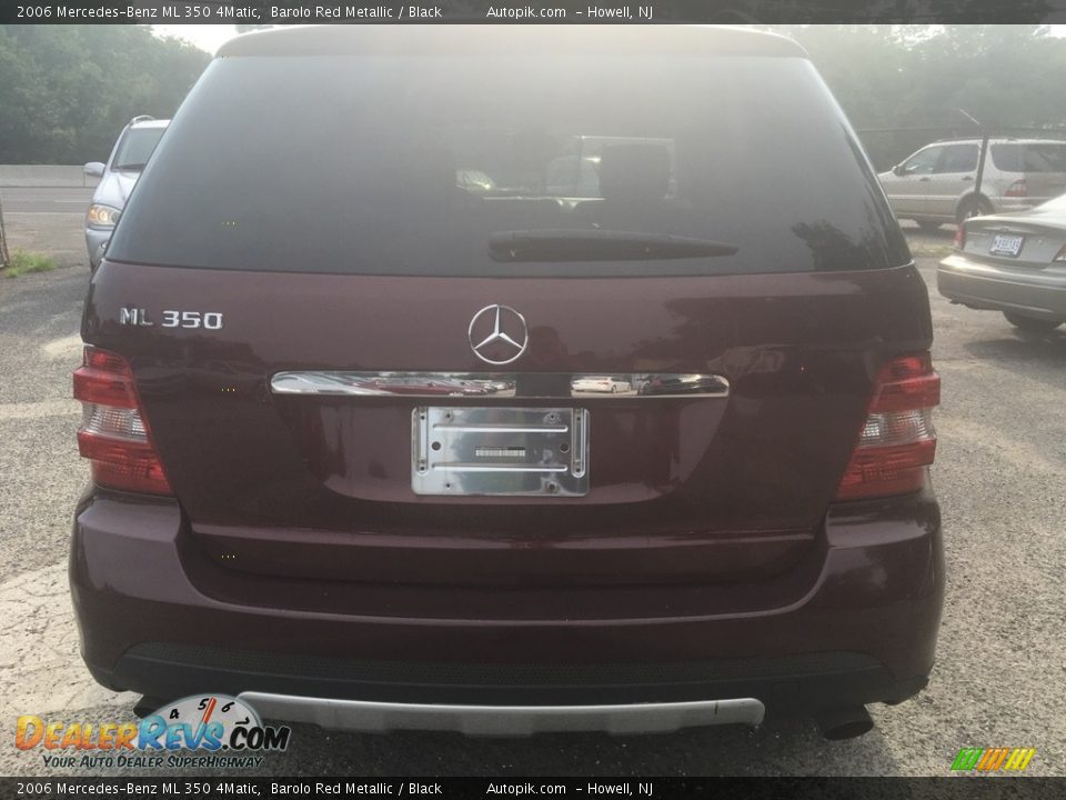 2006 Mercedes-Benz ML 350 4Matic Barolo Red Metallic / Black Photo #7