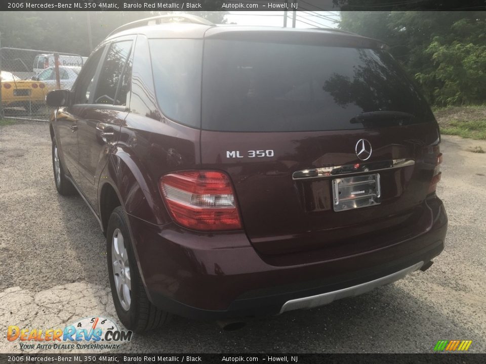 2006 Mercedes-Benz ML 350 4Matic Barolo Red Metallic / Black Photo #8