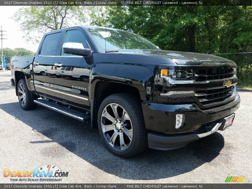 2017 Chevrolet Silverado 1500 LTZ Crew Cab 4x4 Black / Cocoa/­Dune Photo #1