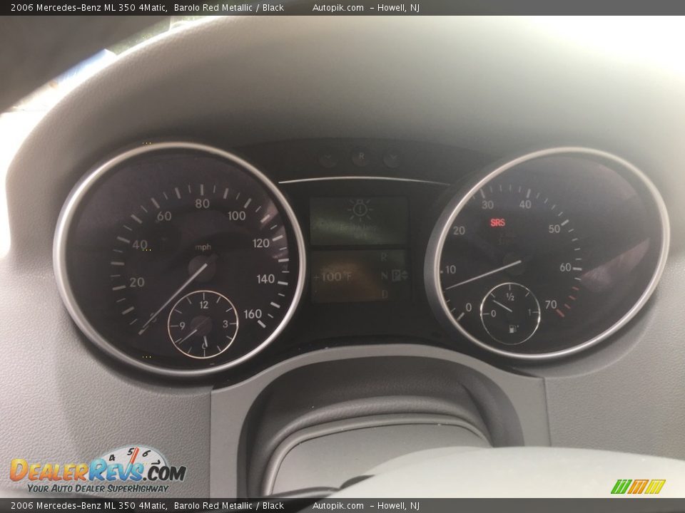 2006 Mercedes-Benz ML 350 4Matic Barolo Red Metallic / Black Photo #15