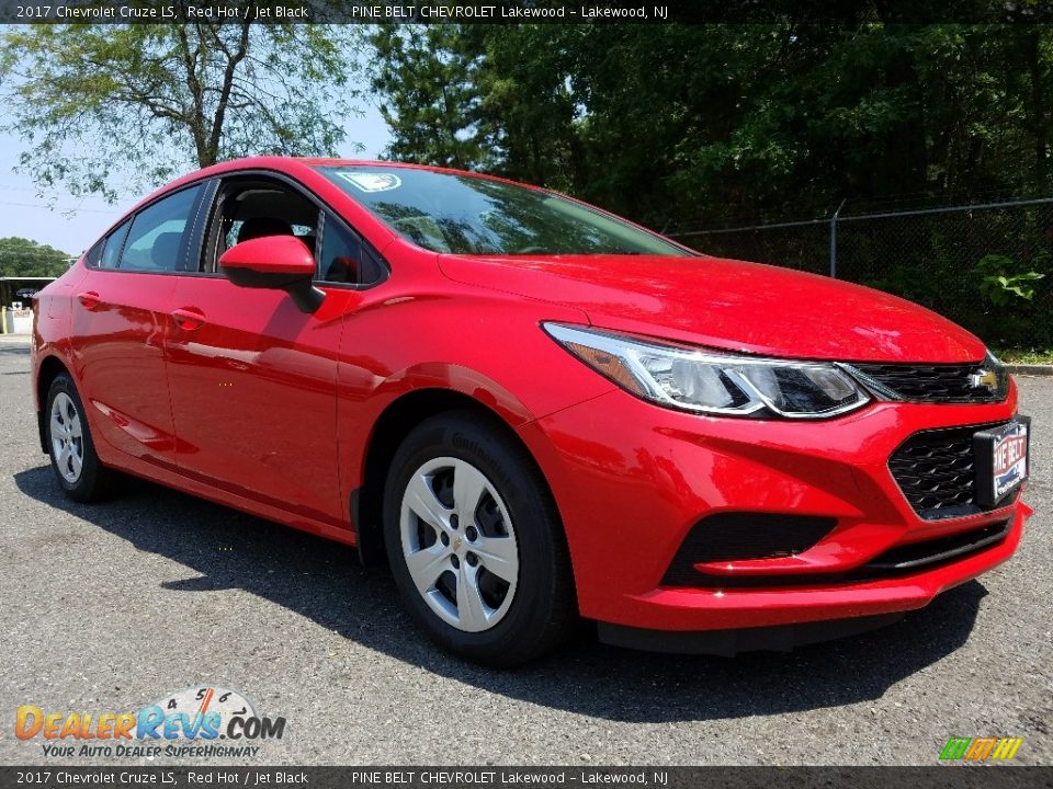 2017 Chevrolet Cruze LS Red Hot / Jet Black Photo #1