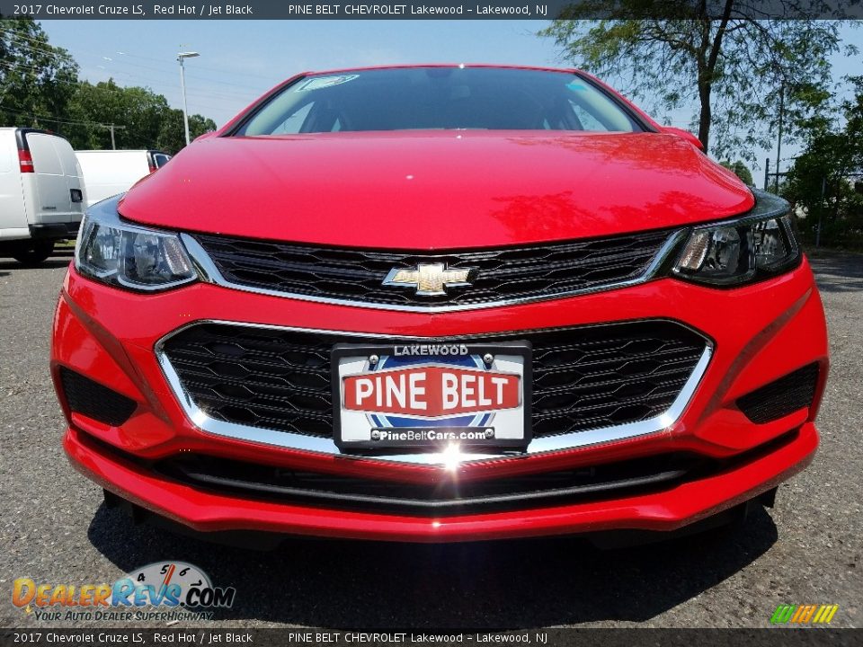 2017 Chevrolet Cruze LS Red Hot / Jet Black Photo #2