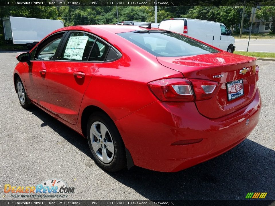 2017 Chevrolet Cruze LS Red Hot / Jet Black Photo #4