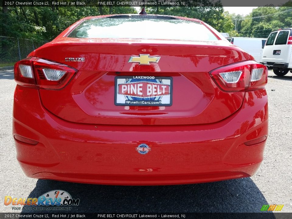 2017 Chevrolet Cruze LS Red Hot / Jet Black Photo #5