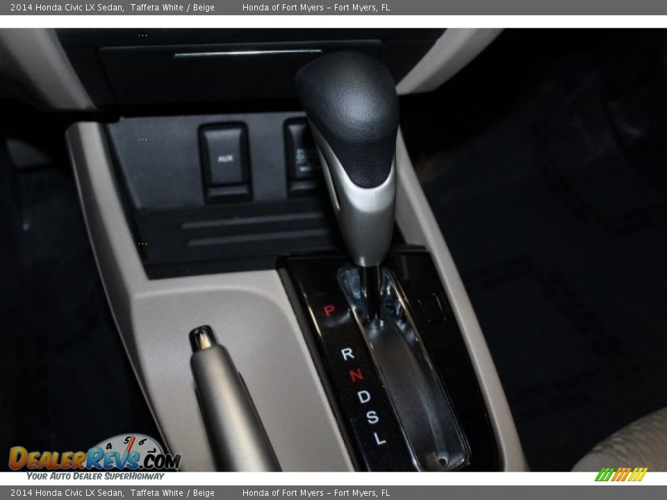 2014 Honda Civic LX Sedan Taffeta White / Beige Photo #21