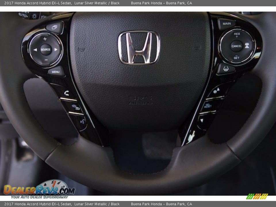 2017 Honda Accord Hybrid EX-L Sedan Lunar Silver Metallic / Black Photo #10