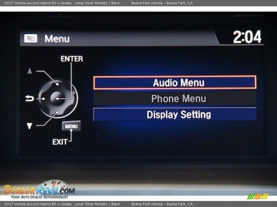 2017 Honda Accord Hybrid EX-L Sedan Lunar Silver Metallic / Black Photo #17