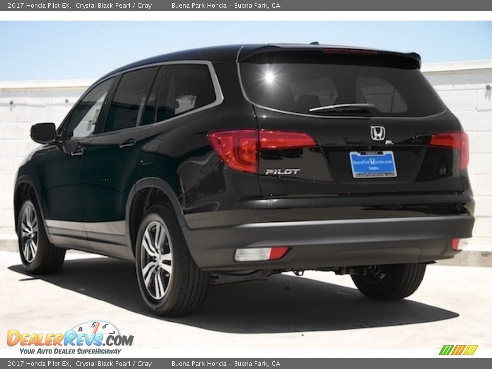 2017 Honda Pilot EX Crystal Black Pearl / Gray Photo #2