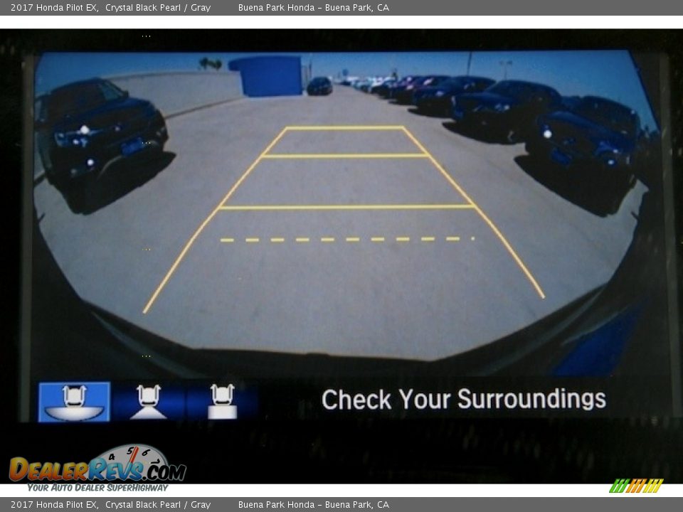 2017 Honda Pilot EX Crystal Black Pearl / Gray Photo #7