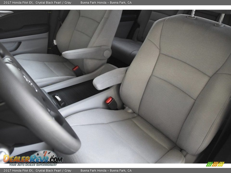 2017 Honda Pilot EX Crystal Black Pearl / Gray Photo #11