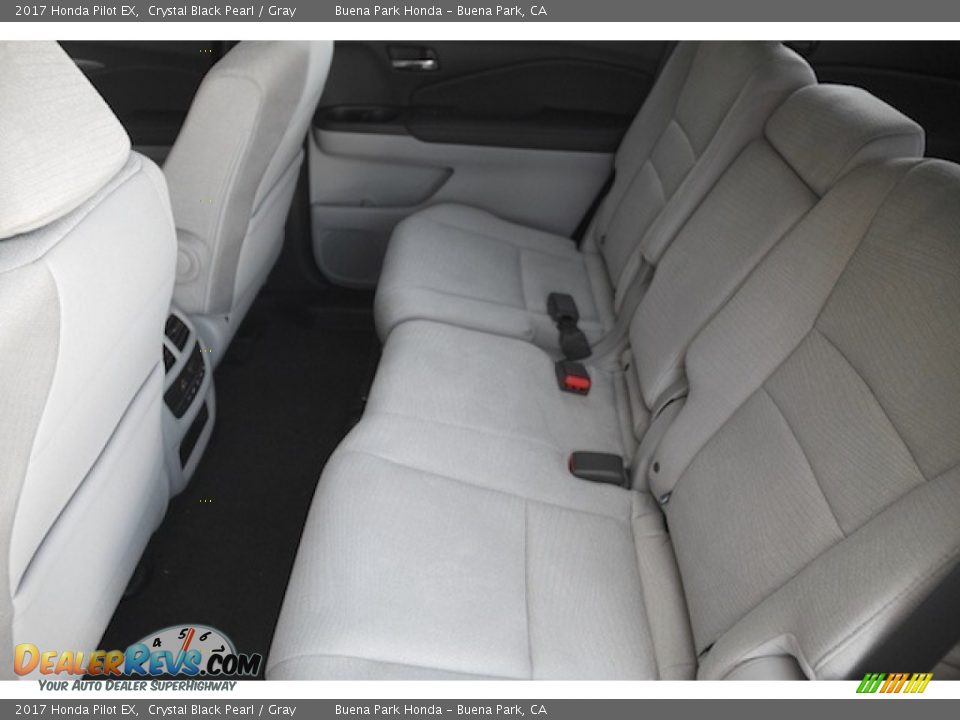 2017 Honda Pilot EX Crystal Black Pearl / Gray Photo #12