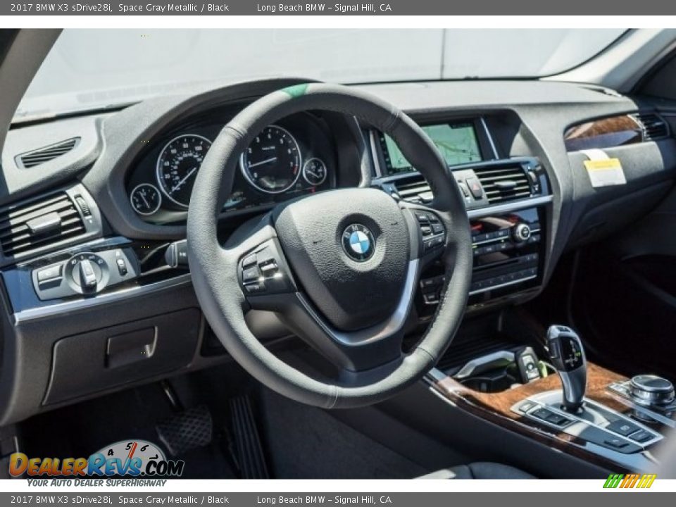 2017 BMW X3 sDrive28i Space Gray Metallic / Black Photo #5