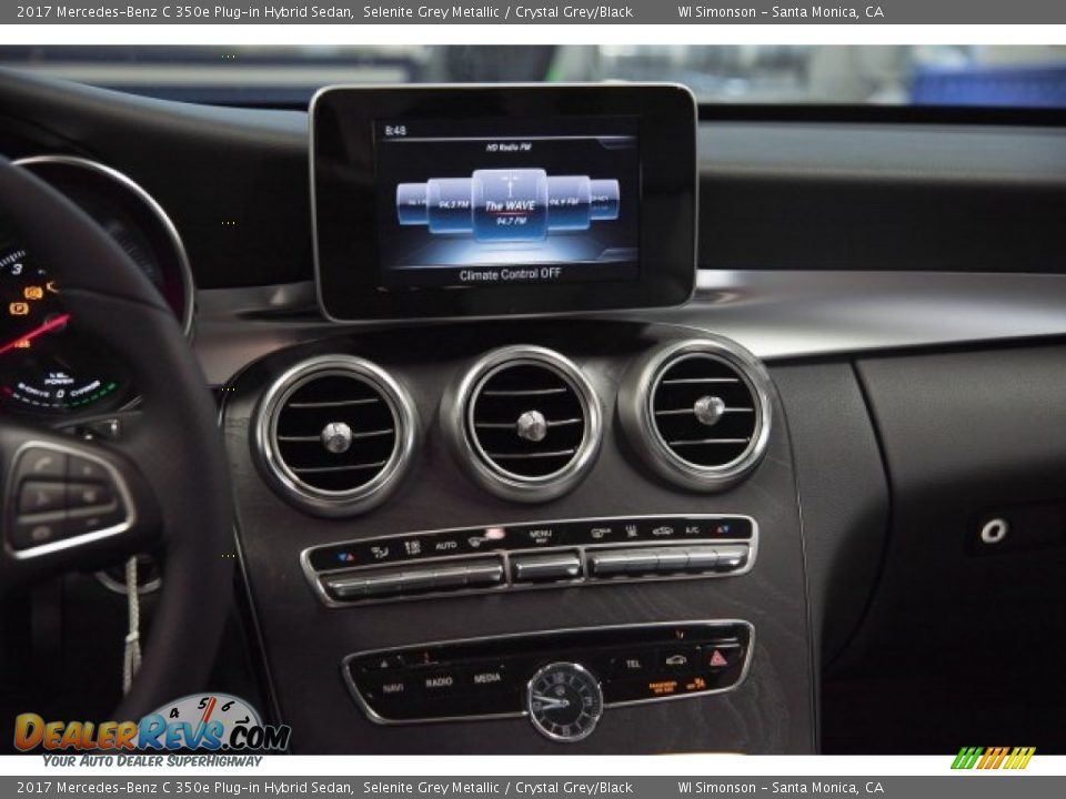 2017 Mercedes-Benz C 350e Plug-in Hybrid Sedan Selenite Grey Metallic / Crystal Grey/Black Photo #5