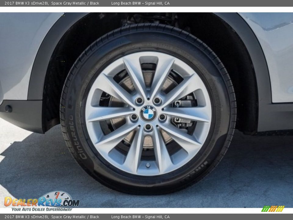 2017 BMW X3 sDrive28i Space Gray Metallic / Black Photo #9