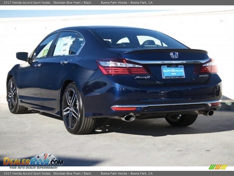 2017 Honda Accord Sport Sedan Obsidian Blue Pearl / Black Photo #2