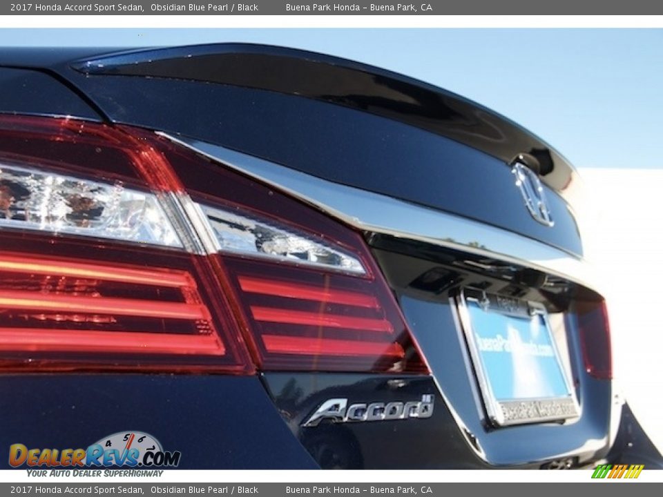 2017 Honda Accord Sport Sedan Obsidian Blue Pearl / Black Photo #4