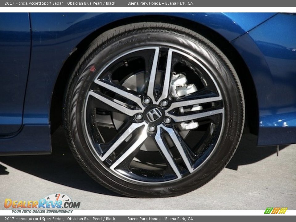 2017 Honda Accord Sport Sedan Obsidian Blue Pearl / Black Photo #5
